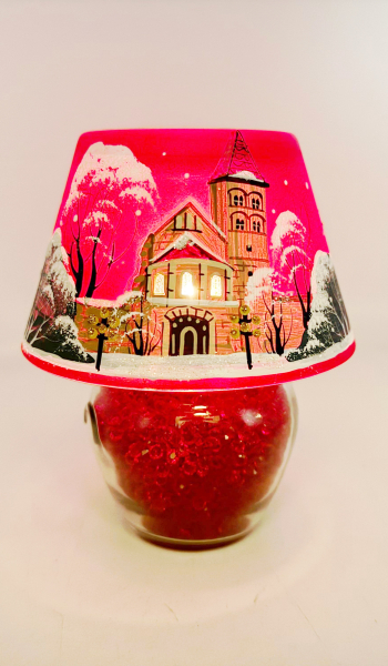 Lamp - Bad Hersfeld Abbey Ruins, red